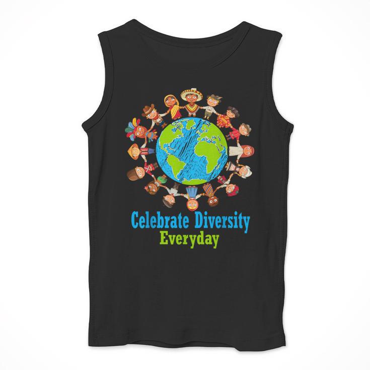 Celebrate Diversity Everyday Teachers & School Student Men Tank Top, funny design