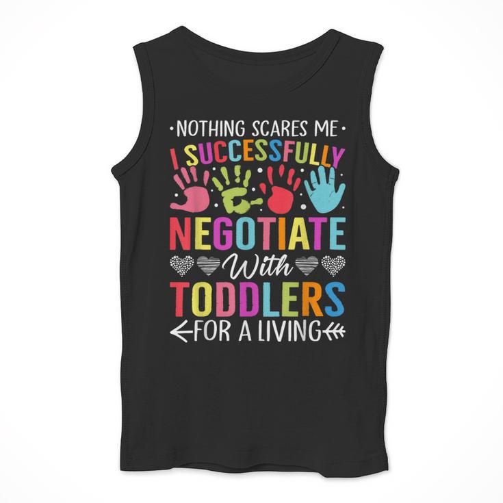 Childcare Teacher Negotiate With Toddlers Daycare Provider Men Women Girls Kids Men Tank Top, funny design Childcare Teacher Negotiate With Toddlers Daycare Provider Men Women Girls Kids Men Tank Top, funny design