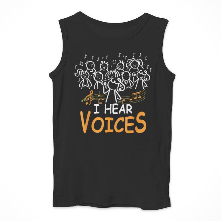 Choir Teacher I Hear Voices Chorister Church Choral Music Men Tank Top, funny design