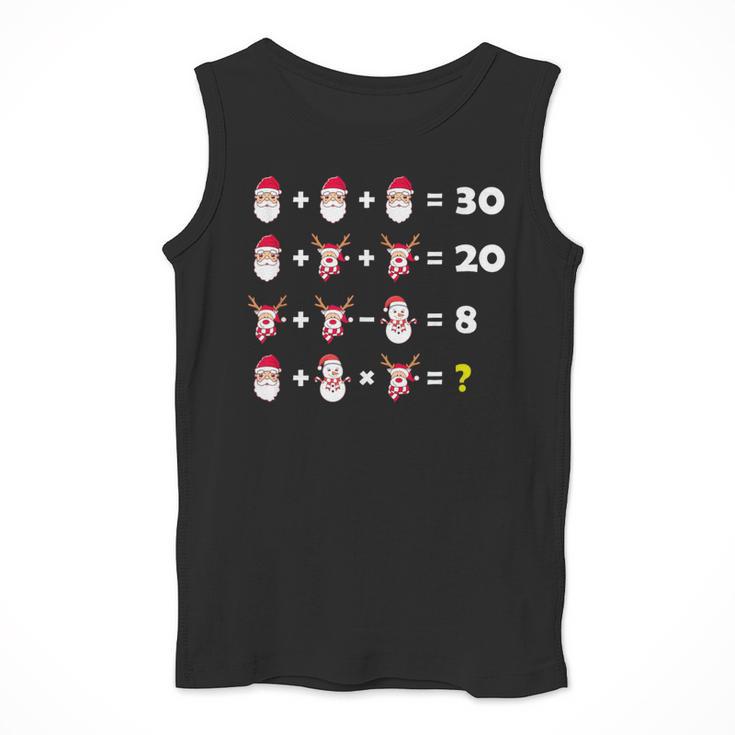 Christmas Math Quiz Teacher Equation Math Teacher Men Tank Top, funny design Christmas Math Quiz Teacher Equation Math Teacher Men Tank Top, funny design