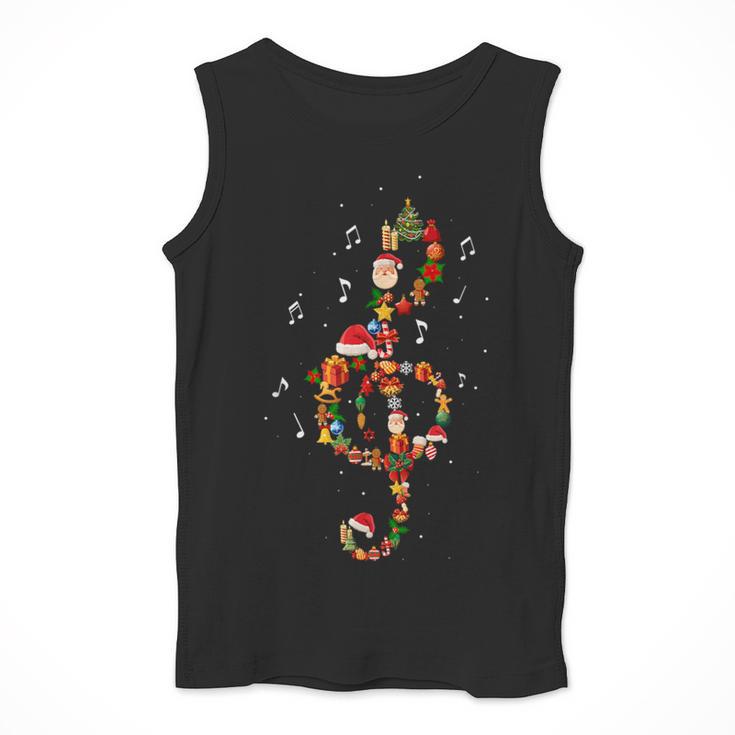 Christmas Musical Note Music Lover Teacher Sing Carols Jesus Men Tank Top, funny design