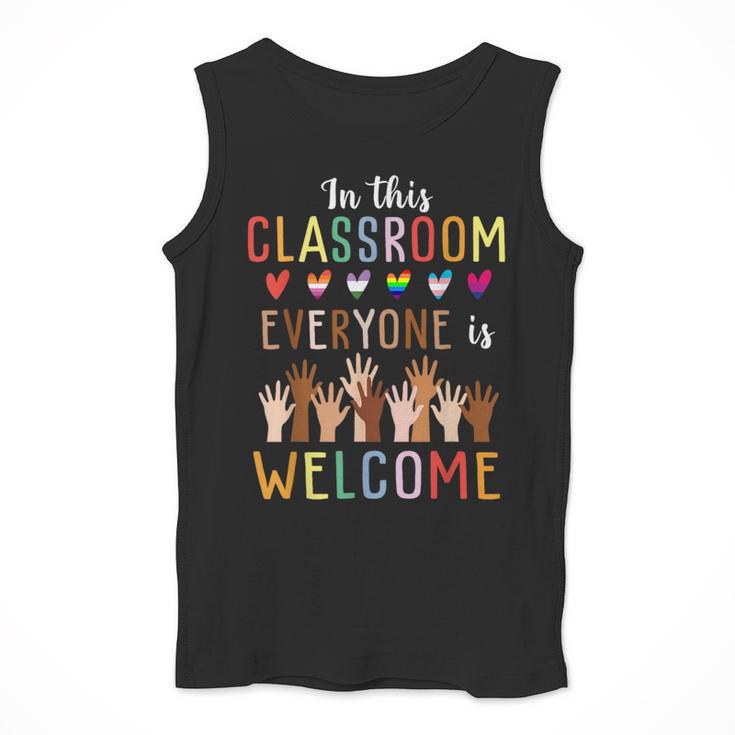 In This Classroom Everyone Is Welcome For Teacher Men Tank Top, funny design In This Classroom Everyone Is Welcome For Teacher Men Tank Top, funny design