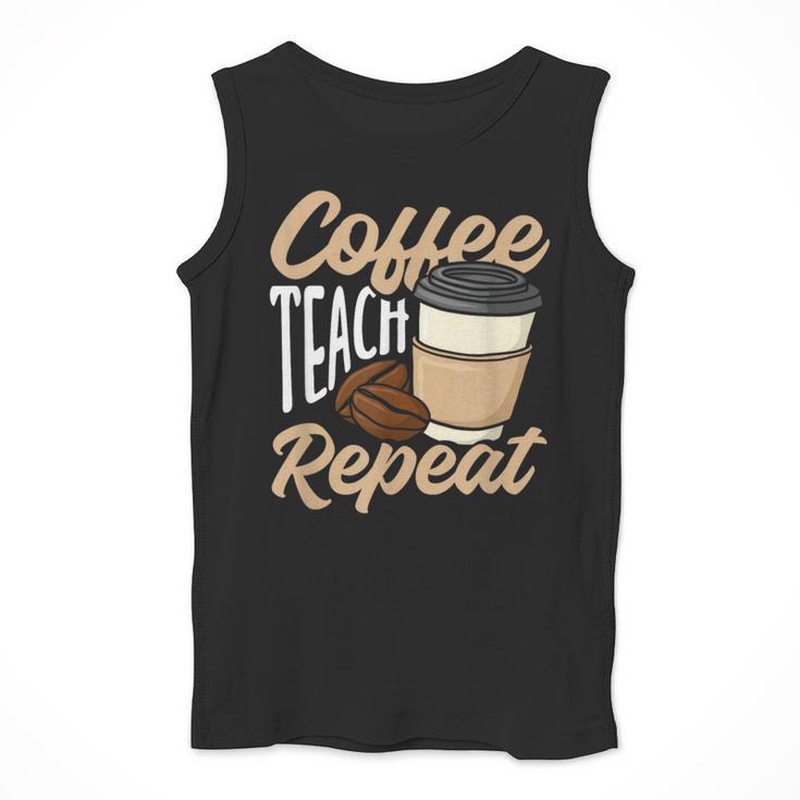 Coffee Teach Repeat Teacher Men Tank Top, funny design Coffee Teach Repeat Teacher Men Tank Top, funny design
