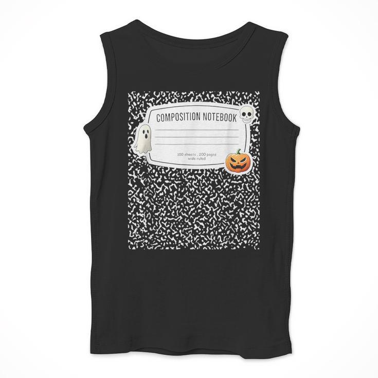 Composition Notebook Costume Adult Halloween For Teacher Men Tank Top, funny design Composition Notebook Costume Adult Halloween For Teacher Men Tank Top, funny design