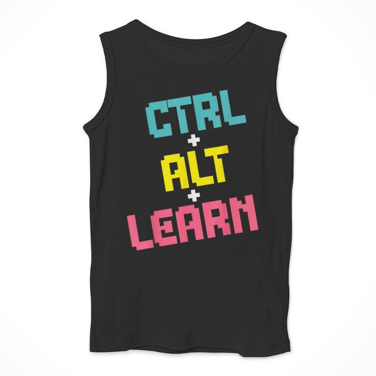 Computer Teacher Back To School Kids Ctrl Alt Learn Men Tank Top, funny design Computer Teacher Back To School Kids Ctrl Alt Learn Men Tank Top, funny design