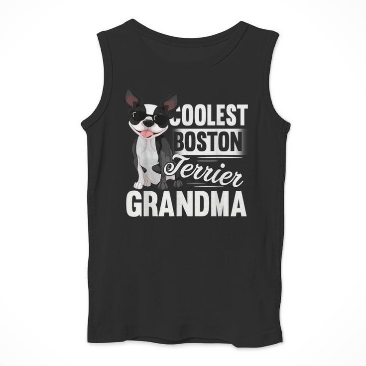 Coolest Boston Terrier Grandma Dog Men Tank Top, funny design
