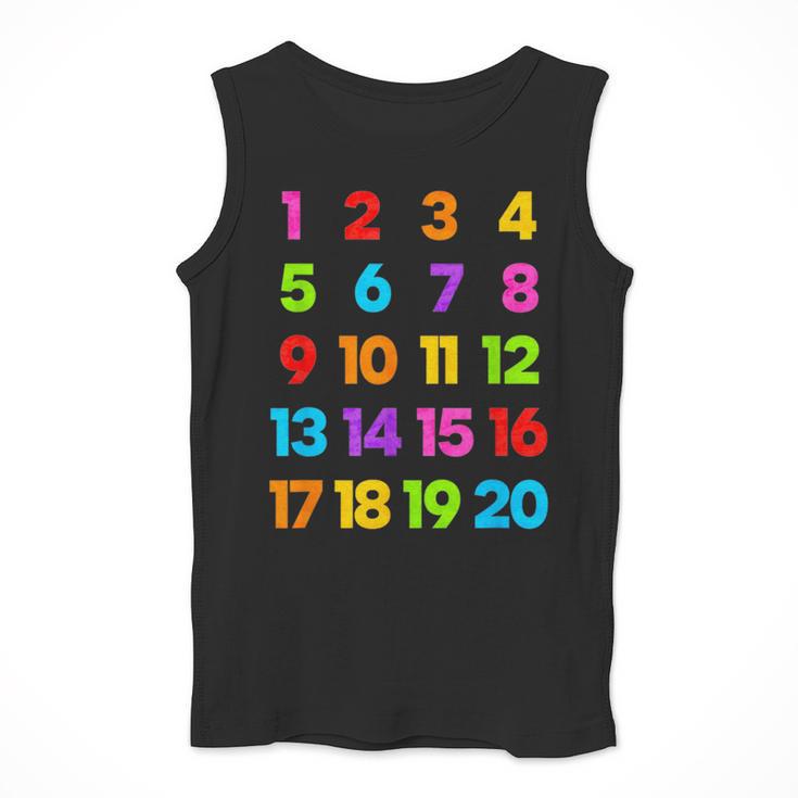 Counting 1-10 Learn To Count Number School Kids Teacher Men Tank Top, funny design Counting 1-10 Learn To Count Number School Kids Teacher Men Tank Top, funny design