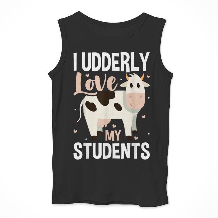 Cow Teacher Lover Men Tank Top, funny design