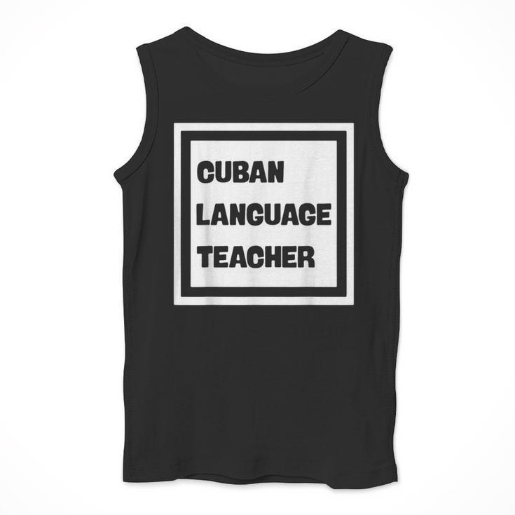 Cuban Language Teacher Men Tank Top, funny design Cuban Language Teacher Men Tank Top, funny design