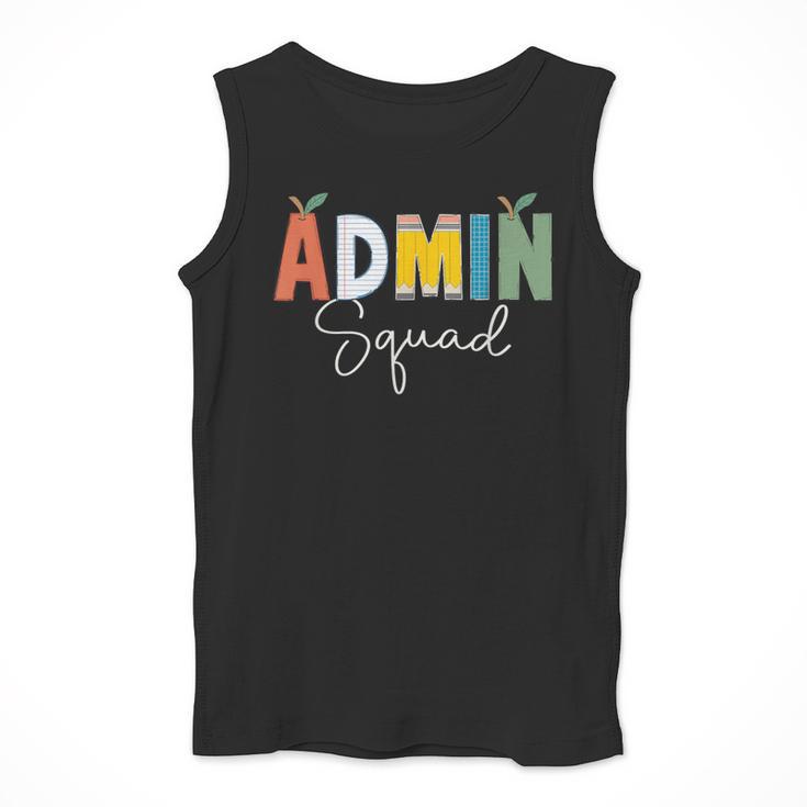 Cute Admin Squad Crew Team Back To School Teacher For Men Women Men Tank Top, funny design Cute Admin Squad Crew Team Back To School Teacher For Men Women Men Tank Top, funny design