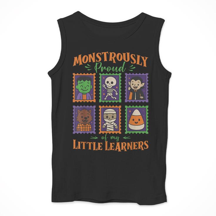 Cute Halloween Teacher Men Tank Top, funny design