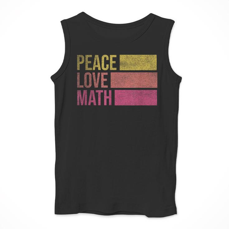 Cute Math Teacher Peace Love Math Men Tank Top, funny design Cute Math Teacher Peace Love Math Men Tank Top, funny design