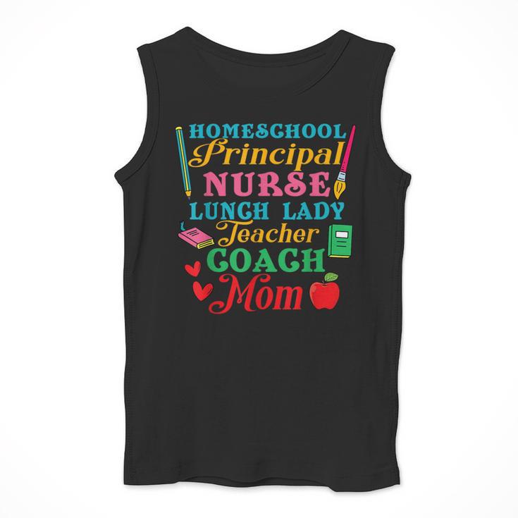 Cute Principal Nurse Lunch Lady Teacher Coach Homeschool Mom Men Tank Top, funny design Cute Principal Nurse Lunch Lady Teacher Coach Homeschool Mom Men Tank Top, funny design