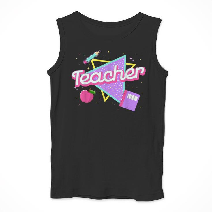 Cute Teacher Shirt 80's 90's Style Retro Old School Teacher For Men Women Men Tank Top, funny design Cute Teacher Shirt 80's 90's Style Retro Old School Teacher For Men Women Men Tank Top, funny design