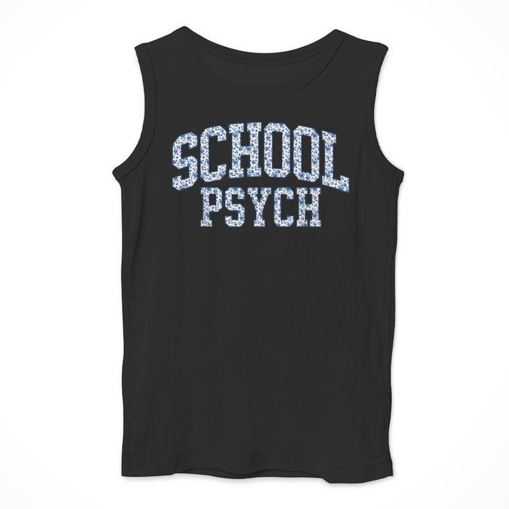 Cute Wildflower School Psych Teacher School Psychologist Men Tank Top, funny design Cute Wildflower School Psych Teacher School Psychologist Men Tank Top, funny design
