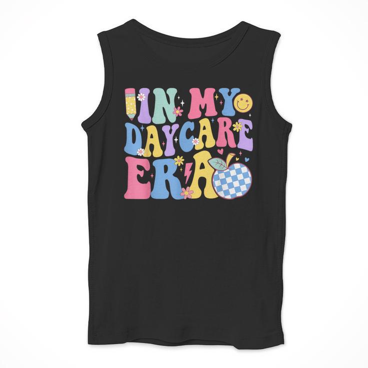 In My Daycare Era Groovy Teacher Daycare First Day Of School Men Tank Top, Groovy Teacher Gifts, funny design