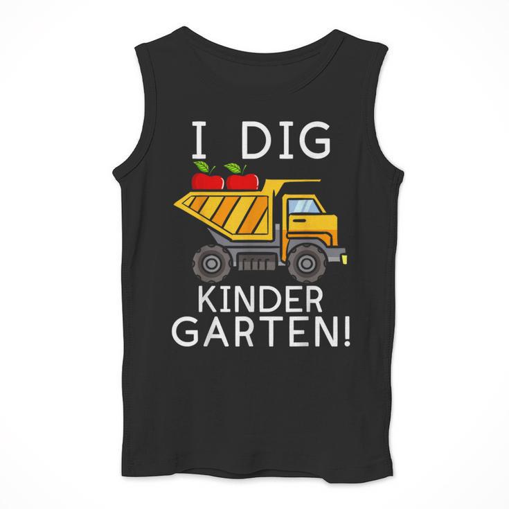 I Dig Kindergarten Student Teacher Construction First Day Men Tank Top, funny design