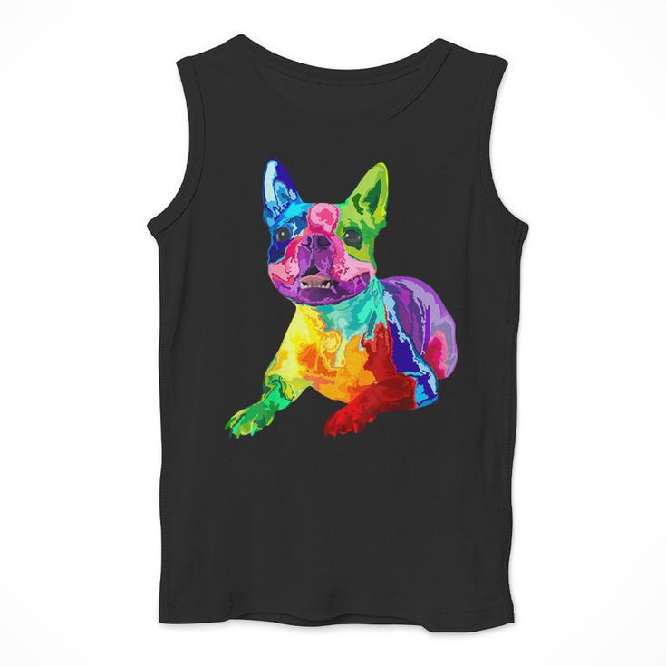 Dog Lover Boston Terrier Dog Colorful Boston Terrier Men Women Kids Men Tank Top, funny design