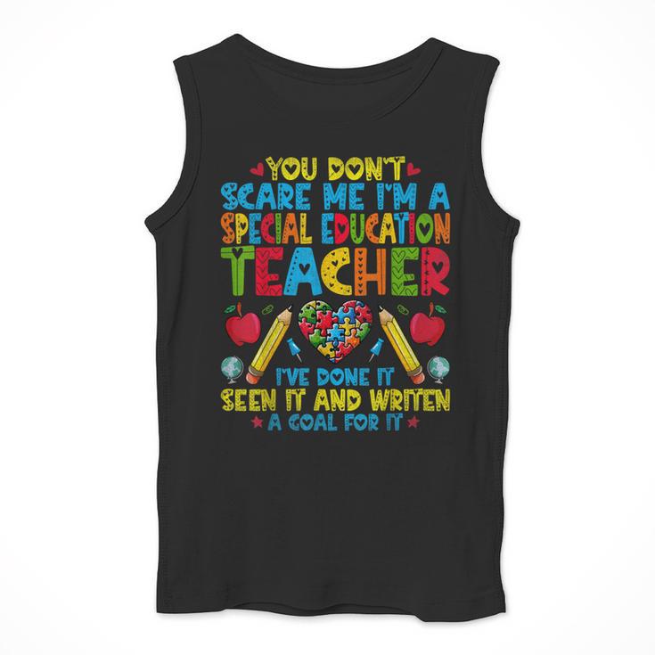You Don't Scare Me I'm A Special Education Teacher SPED Men Tank Top, funny design You Don't Scare Me I'm A Special Education Teacher SPED Men Tank Top, funny design