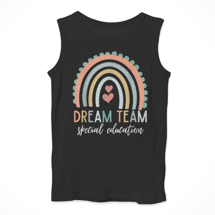 Dream Team Special Education Teacher ED SPED Squad Rainbow Men Tank Top, funny design