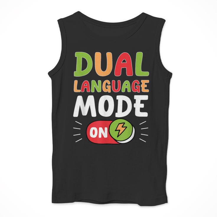 Dual Language Teacher Bilingual Teacher Men Tank Top, funny design Dual Language Teacher Bilingual Teacher Men Tank Top, funny design