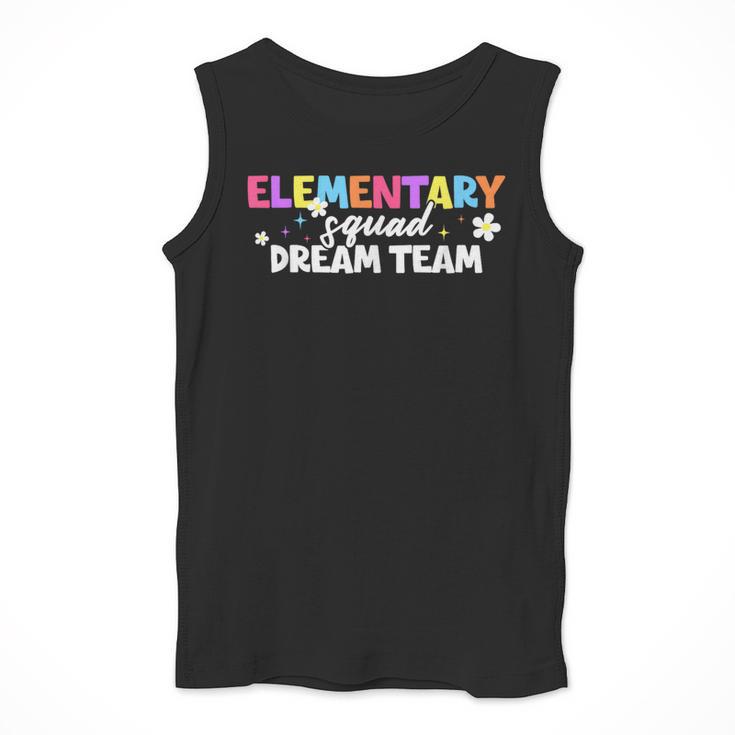 Elementary Squad Dream Team Teacher Student Back To School Men Tank Top, funny design Elementary Squad Dream Team Teacher Student Back To School Men Tank Top, funny design