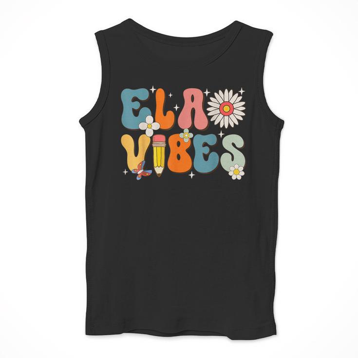 English Teacher Ela Vibes Teacher Kids First Day Of School Men Tank Top, English Teacher Gifts, funny design English Teacher Ela Vibes Teacher Kids First Day Of School Men Tank Top, English Teacher Gifts, funny design