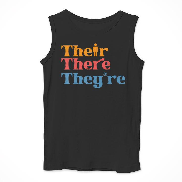 English Teacher Their There Theyre Grammar Men Women Men Tank Top, English Teacher Gifts, funny design