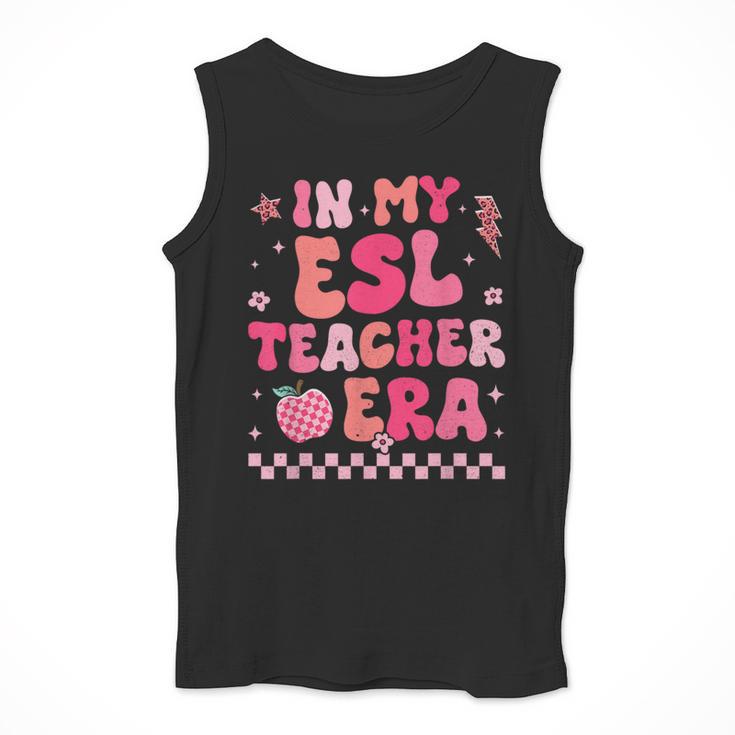 In My Esl Teacher Era Back To School ESL Teacher Groovy Men Tank Top, Esl Teacher Gifts, Groovy Teacher Gifts, funny design In My Esl Teacher Era Back To School ESL Teacher Groovy Men Tank Top, Esl Teacher Gifts, Groovy Teacher Gifts, funny design