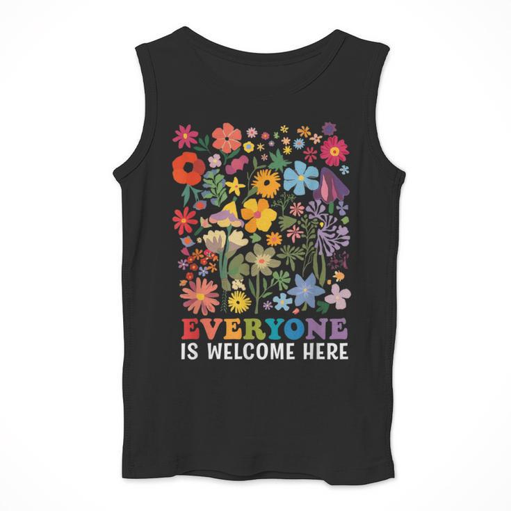 Everyone Is Welcome Here Tshirt Idaho Teacher Support Retro Men Tank Top, funny design