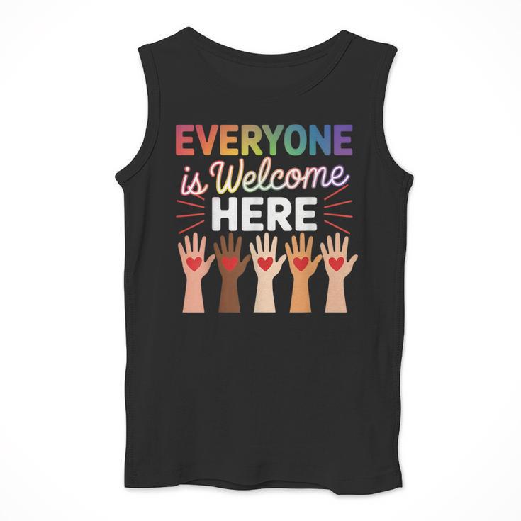 Everyone Is Welcome Here Shirt Teacher Men Tank Top, funny design Everyone Is Welcome Here Shirt Teacher Men Tank Top, funny design