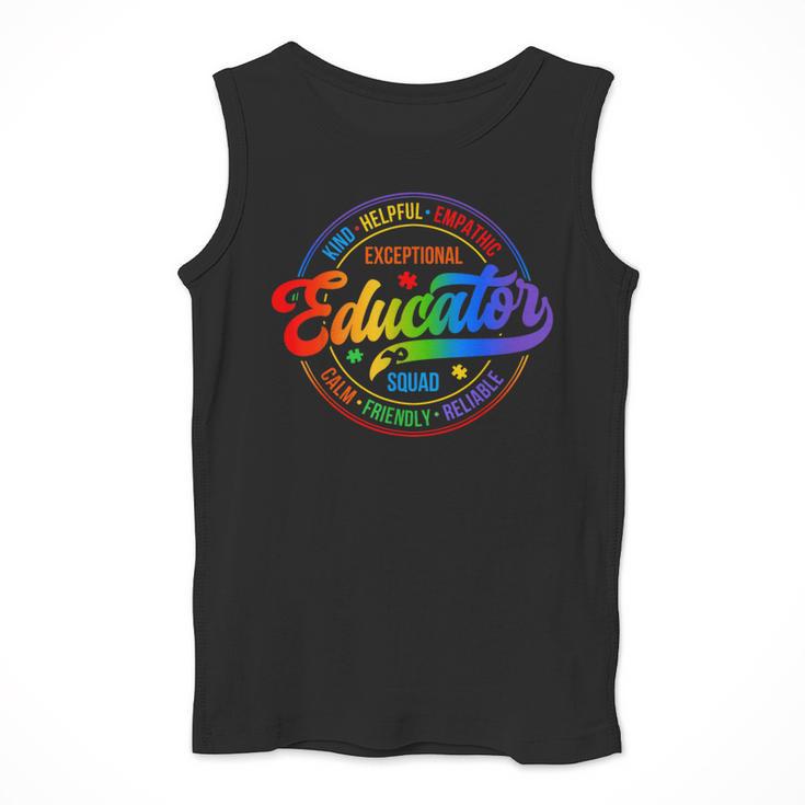 Exceptional Educator Squad Special Education Teacher Autism Men Tank Top, funny design Exceptional Educator Squad Special Education Teacher Autism Men Tank Top, funny design