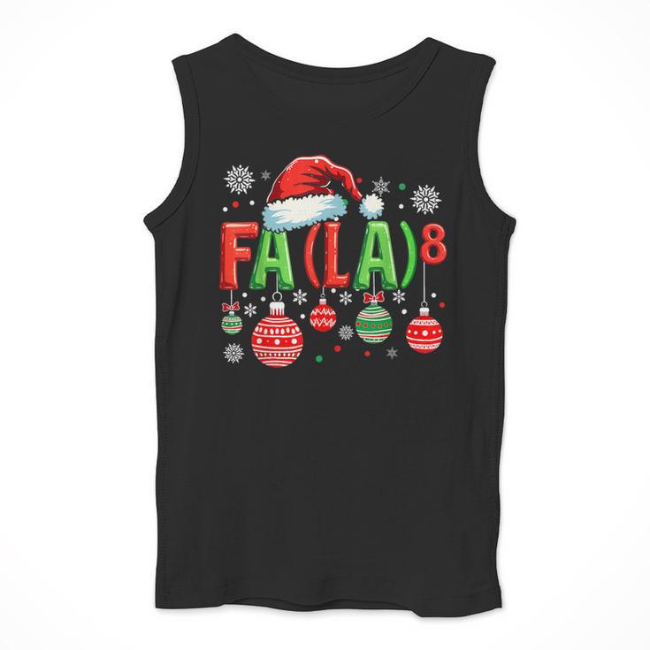 FA LA 8 Christmas Santa FA La Math Teacher Student Men Tank Top, funny design