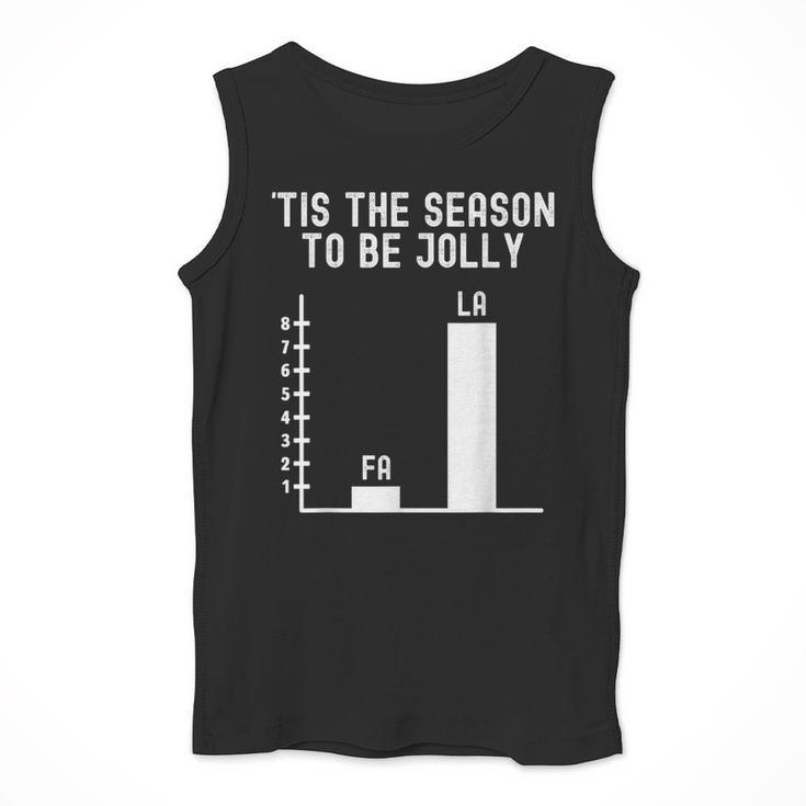 Fa La 8 Math Pun Math Teacher Christmas Men Tank Top, funny design