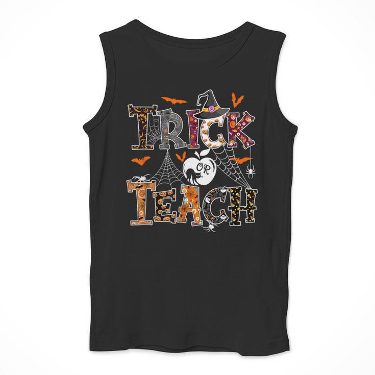 Fall Holiday Themed Thanksgiving Halloween Teacher Trick Or Men Tank Top, funny design Fall Holiday Themed Thanksgiving Halloween Teacher Trick Or Men Tank Top, funny design