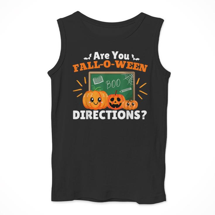 Are You Fall O Ween Directions Halloween Teacher Retro Men Tank Top, funny design Are You Fall O Ween Directions Halloween Teacher Retro Men Tank Top, funny design