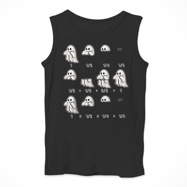 Fractions Math Teacher Ghost Math Halloween Humorous Men Tank Top, funny design Fractions Math Teacher Ghost Math Halloween Humorous Men Tank Top, funny design