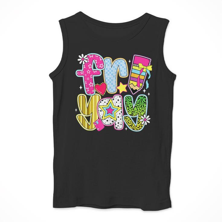 Fri-Yay Happy Friday Weekend Teacher Back To School Men Tank Top, funny design Fri-Yay Happy Friday Weekend Teacher Back To School Men Tank Top, funny design