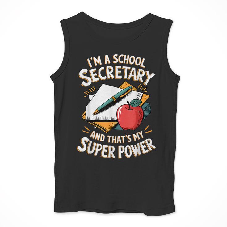 Front Office Teacher Admin Mother I'm A School Secretary Men Tank Top, funny design Front Office Teacher Admin Mother I'm A School Secretary Men Tank Top, funny design