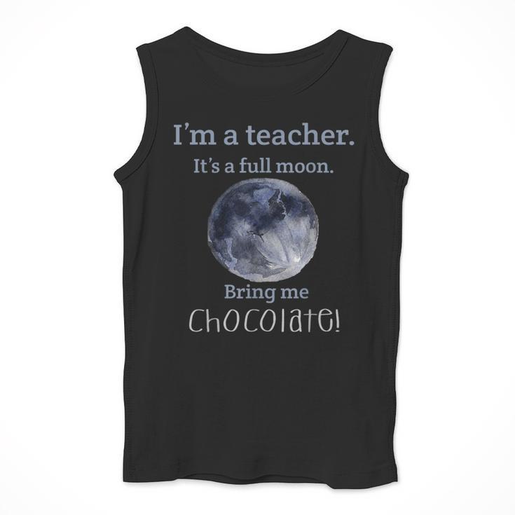 Full Moon Teacher Humor For Men Women Girls Kids Men Tank Top, funny design