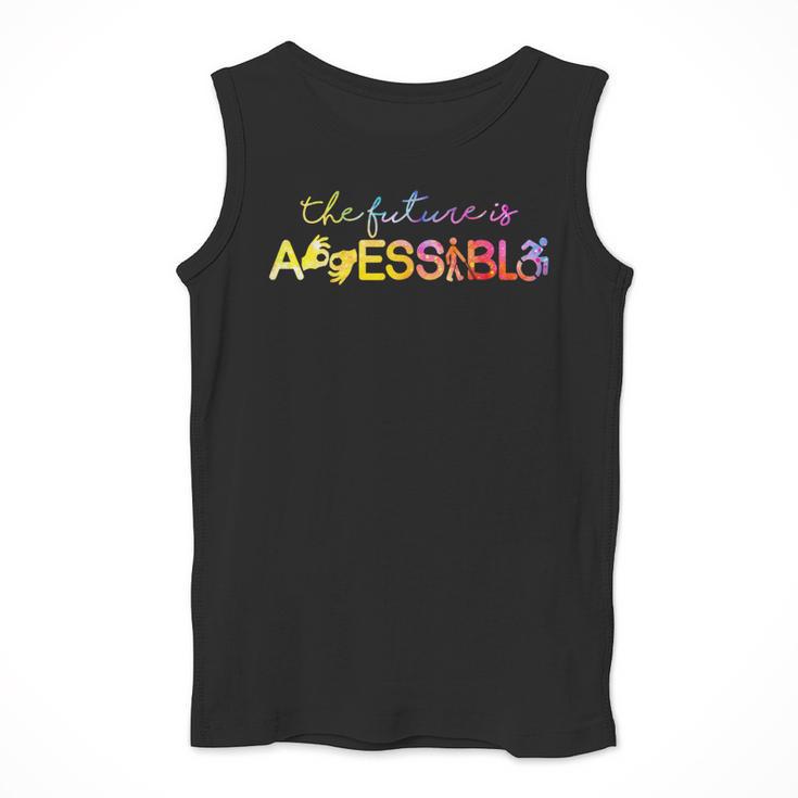 The Future Is Accessible Special Education Teacher Men Tank Top, Future Teacher Gifts, funny design The Future Is Accessible Special Education Teacher Men Tank Top, Future Teacher Gifts, funny design