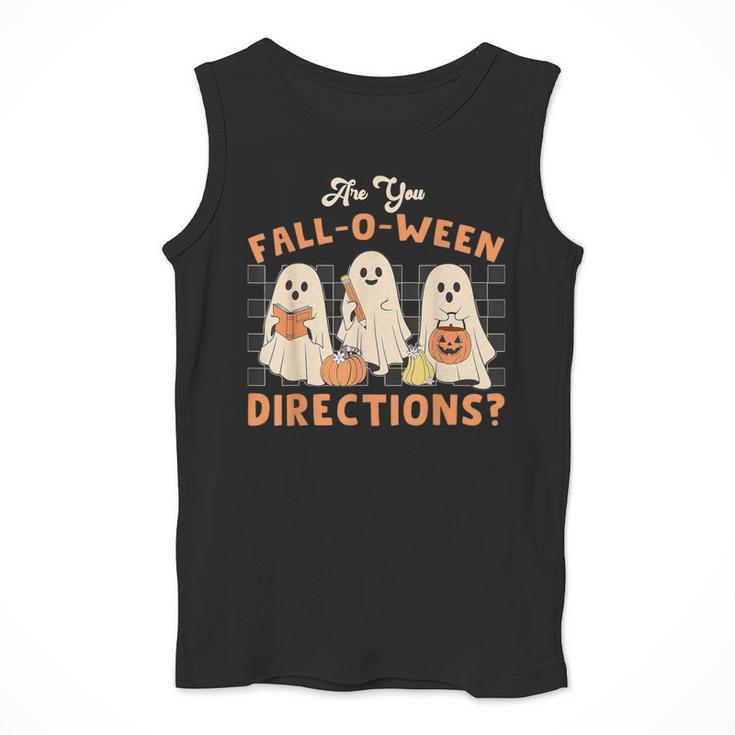 Ghost Are You Fall-O-Ween Directions Teacher Halloween Men Tank Top, funny design Ghost Are You Fall-O-Ween Directions Teacher Halloween Men Tank Top, funny design