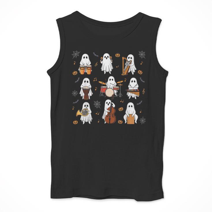 Ghost Music Teacher Halloween Musician Costume Men Tank Top, funny design Ghost Music Teacher Halloween Musician Costume Men Tank Top, funny design