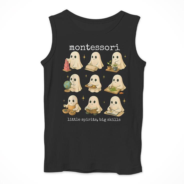 Ghosts Halloween Montessori Teacher Educator Costume Men Tank Top, funny design Ghosts Halloween Montessori Teacher Educator Costume Men Tank Top, funny design