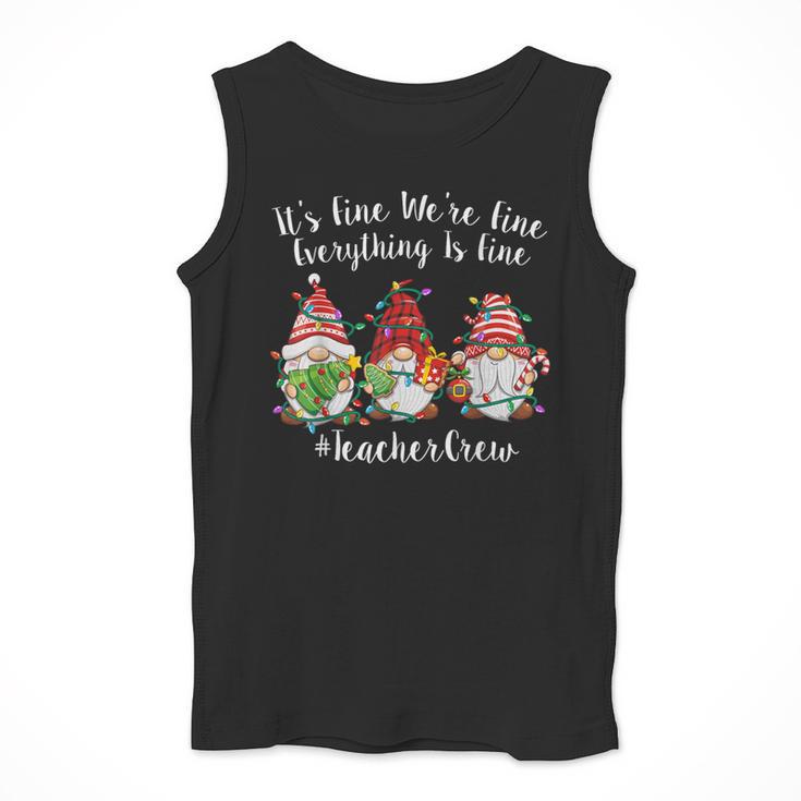 Gnome It's Fine I'm Fine Everything Is Fine Teacher Xmas Men Tank Top, funny design Gnome It's Fine I'm Fine Everything Is Fine Teacher Xmas Men Tank Top, funny design