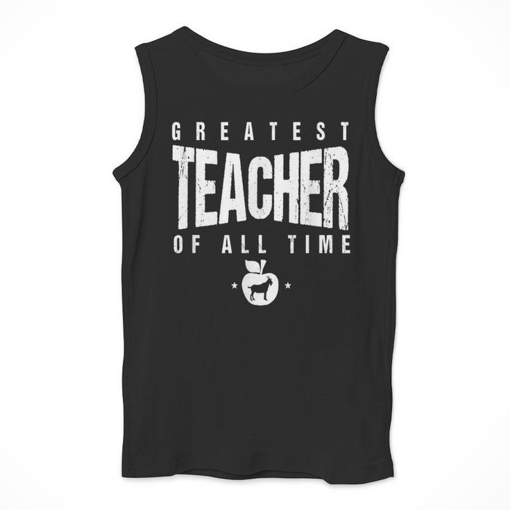 Greatest Teacher Of All Time Teachers Day 1 Teacher Goat Men Tank Top, funny design Greatest Teacher Of All Time Teachers Day 1 Teacher Goat Men Tank Top, funny design