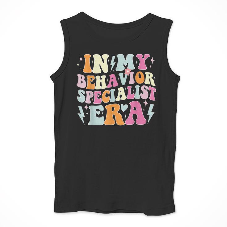 Groovy In My Behavior Specialist Era Behavior Teachers Men Tank Top, funny design Groovy In My Behavior Specialist Era Behavior Teachers Men Tank Top, funny design