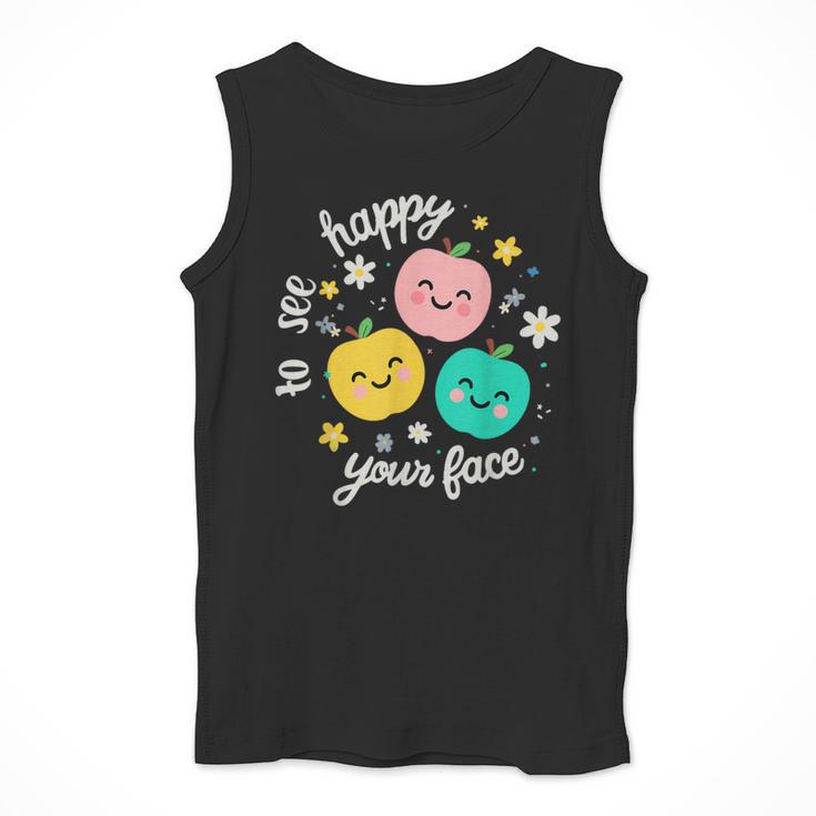 Groovy Happy To See Your Face Teacher School Appreciation Men Tank Top, Groovy Teacher Gifts, funny design Groovy Happy To See Your Face Teacher School Appreciation Men Tank Top, Groovy Teacher Gifts, funny design