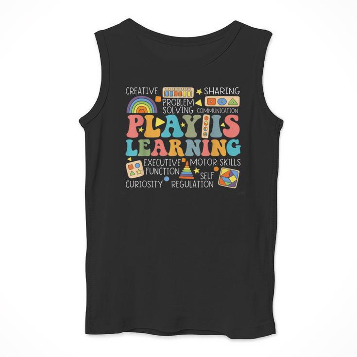 Groovy Play Is Learning Kindergarten Teacher Appreciation Men Tank Top, Groovy Teacher Gifts, funny design Groovy Play Is Learning Kindergarten Teacher Appreciation Men Tank Top, Groovy Teacher Gifts, funny design