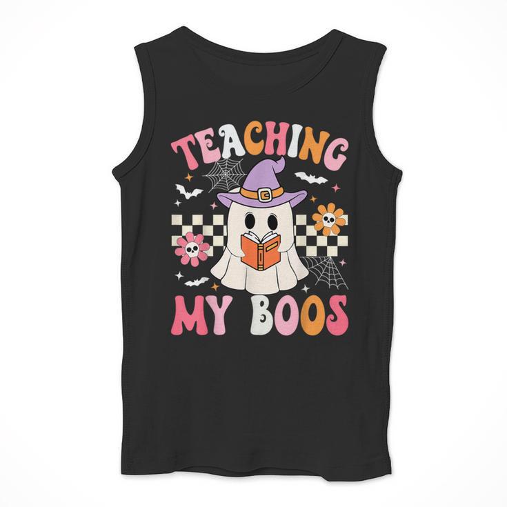 Groovy Teaching My Boos Teacher Ghost Halloween Teacher Men Tank Top, Groovy Teacher Gifts, funny design Groovy Teaching My Boos Teacher Ghost Halloween Teacher Men Tank Top, Groovy Teacher Gifts, funny design